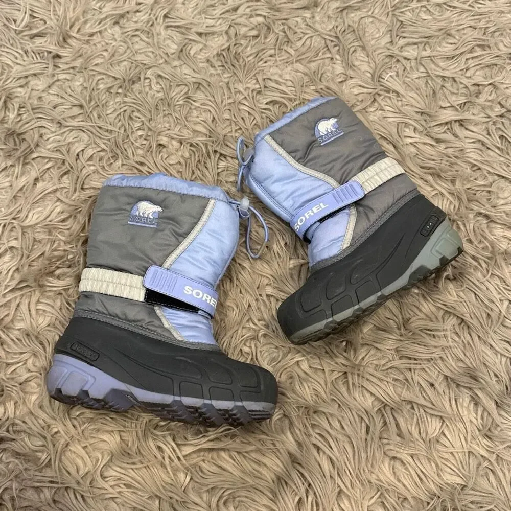 Sorel kids waterproof flurry snow boots size 13